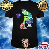 New York Giants paper toilet Grinch santa Eagles toilet Cowboy and Washington Commanders shirt