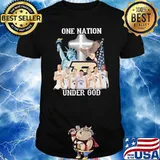 One nation under god Purdue America flag shirt
