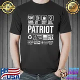 Patriot contents may vary in color made in USA shirt