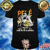 Pele 1940-2022 thank you for the memories signature shirt