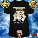 Purdue in my veins Jesus in my heart shirt
