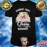 Purdue lady sassy classy and a tad badassy shirt