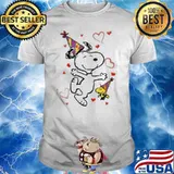 Snoopy and woodstock happy birthday shirt