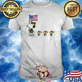 Snoopy and woodstocks Veteran American flag shirt