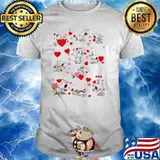 Snoopy love heart and woodstock shirt