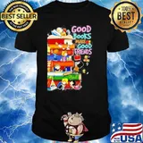 Snoopy woodstock and friends good books make good friends shirt