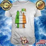 Snoopy woodstocks sleep St.Patrick's day shirt