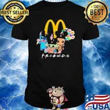 Stitch baby yoda and groot balloons friends McDonald's shirt