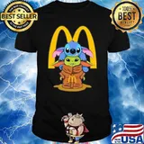 Stitch hug Grinch McDonald's shirt