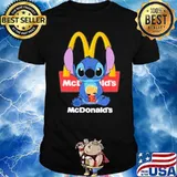Stitch hug McDonald's shirt