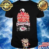 Super Bowl LVII champions Kansas city Chiefs 2023 signatures shirt