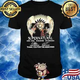 Supernatural 2005-2023 15 seasons 327 episodes thank you for the memories signatures shirt