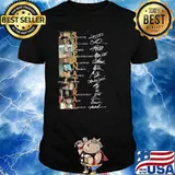 Supernatural Lauren Cohan Areo Padalecki signatures shirt