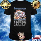 The Broncos 63rd anniversary 1960-2023 thank you for the memories signatures shirt