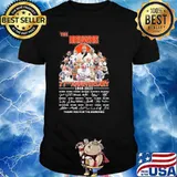 The Browns 77th anniversary 1946-2023 thank you for the memories signatures shirt