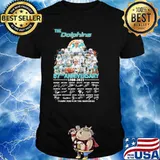 The Dolphins 57th anniversary 1966-2023 thank you for the memories signatures shirt