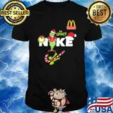 The grinch Nike McDonald's Christmas shirt