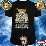 The Packers 104th anniversary 1919-2023 thank you for the memories signatures shirt