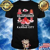 The road to the championship runs through Kansas city signatures shirt
