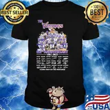 The Vikings 62nd anniversary 1961-2023 thank you for the memories signatures shirt