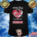 This girl loves her Razorbacks heart diamond shirt