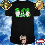 Three Gnomes St. Patrick's day rainbow shirt