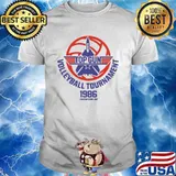 Top Gun volleyball tournament 1986 fightertown USA shirt