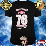 Undefeated Indiana University 1976 perfect season signature shirt