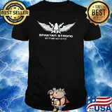 We Stand With State Spartan Strong logo Shirt