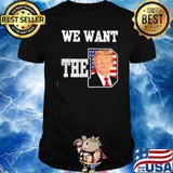 We want the D Trump America flag shirt