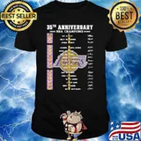 35th anniversary NBA champions 1988 2023 Los Angeles Lakers signatures shirt
