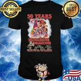 50 years 1973-2023 Dungeons Dragons thank you for the memories signatures shirt