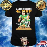 Aaron Rodgers Go pack Go 4x MVP Signature 2011 2014 2021 Shirt