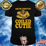 Caramel Albino Ball Python Ask Me About My Coiled Cutie T-Shirt