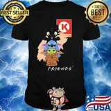 CIRCLE K toothless stitch baby yoda friends shirt