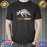 Eggasaurus Stegosaurus Egg Dinosaur Easter T-Shirt