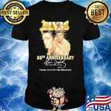 Elvis 88th anniversary Elvis Presley Rock and Roll singer thank you for the memories signature shirt