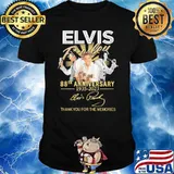 Elvis Presley 88th anniversary 1935-2023 thank you for the memories signature shirt