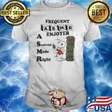 Frequent Asmr Enjoyer A Sandwich Made Right Snoopy shirt