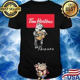 Groot hug baby yoda Tim Hortons friends shirt