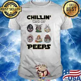 Happy Eaters Chillin’ With My Peeps Baby Star Wars Characters baby yoda egg Shirt