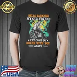 Hello darkness my old friend I've come to drink with you again - Motorcycle shirt