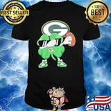 Irish St.Patrick's day dabbing Green bay Packer shirt