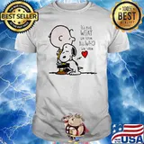 It's not what we have but who we have snoopy Charlie Brown woodstocks shirt