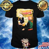 Jason Voorhees Friday The 13th and Michael Myers drink Dunkin Donuts shirt