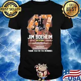 Jim Boeheim basketball hall of fame thank you for the memories signatures shirt