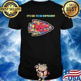 Kansas City Chiefs it's ok to be different autism shirt