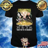 Led Zeppelin 55 years 1968-2023 thank you for the memories signatures shirt