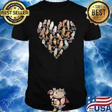Love owls heart Saw whet owl shirt