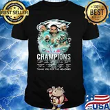 LVII super bowl champions thank you for the memories Philadelphia Eagles signatures shirt
